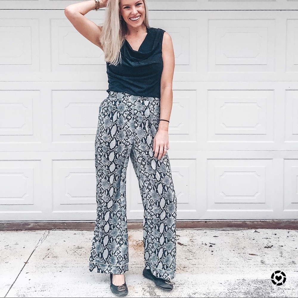 Leopard dress pants